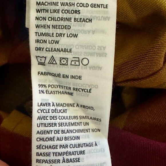 prAna Meadow Run Flannel – Small, New With Tags, Antique Bronze, Deep Red & Gold - Picture 9 of 11